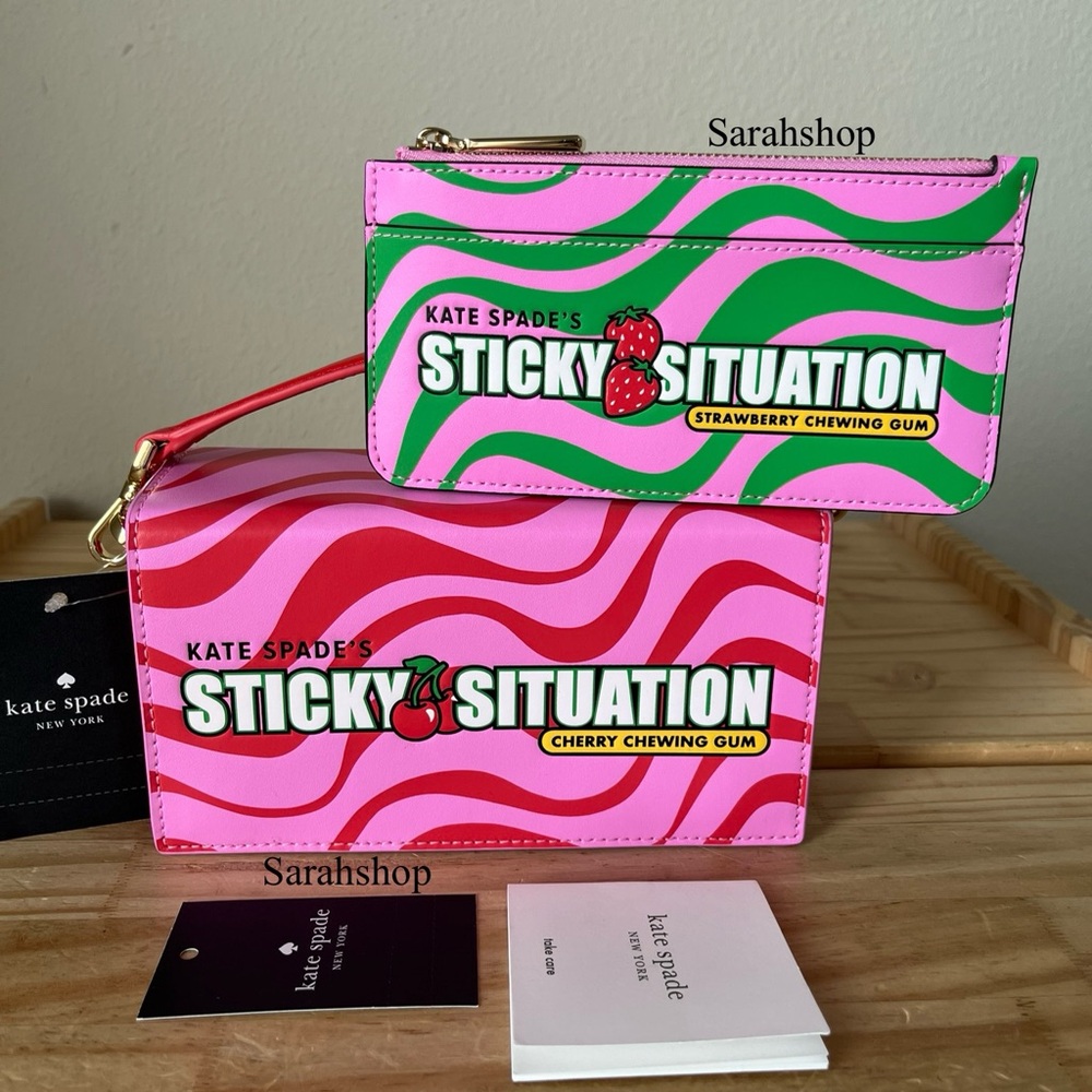 ♠️Kate Spade Bubble Gum 3D Crossbody Set